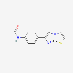 molecular formula C13H11N3OS B5558235 N-(4-imidazo[2,1-b][1,3]thiazol-6-ylphenyl)acetamide 