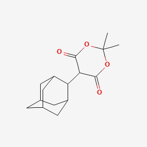 molecular formula C16H22O4 B5558341 5-(2-adamantyl)-2,2-dimethyl-1,3-dioxane-4,6-dione 