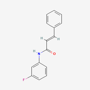 molecular formula C15H12FNO B5558362 N-(3-fluorophenyl)-3-phenylacrylamide 