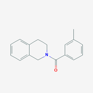 molecular formula C17H17NO B5558380 2-(3-methylbenzoyl)-1,2,3,4-tetrahydroisoquinoline 