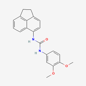 molecular formula C21H20N2O3 B5558382 N-(1,2-dihydro-5-acenaphthylenyl)-N'-(3,4-dimethoxyphenyl)urea 