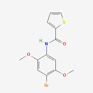 molecular formula C13H12BrNO3S B5558425 N-(4-溴-2,5-二甲氧基苯基)-2-噻吩甲酰胺 CAS No. 5868-20-2