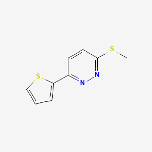 molecular formula C9H8N2S2 B5558435 3-(甲硫基)-6-(2-噻吩基)吡啶二嗪 