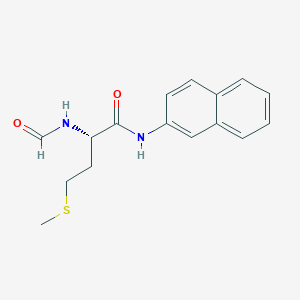 molecular formula C16H18N2O2S B555844 (2S)-2-formamido-4-methylsulfanyl-N-naphthalen-2-ylbutanamide CAS No. 76078-88-1