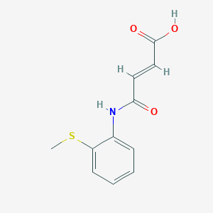 molecular formula C11H11NO3S B5558465 4-{[2-(methylthio)phenyl]amino}-4-oxo-2-butenoic acid 