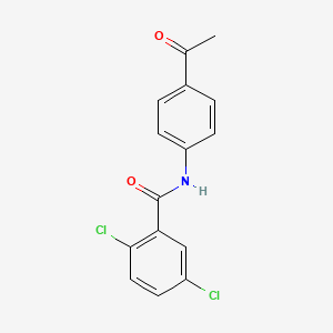 molecular formula C15H11Cl2NO2 B5558517 N-(4-acetylphenyl)-2,5-dichlorobenzamide 