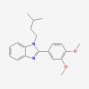 molecular formula C20H24N2O2 B5558529 2-(3,4-二甲氧基苯基)-1-(3-甲基丁基)-1H-苯并咪唑 