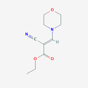 molecular formula C10H14N2O3 B5558608 ethyl 2-cyano-3-(4-morpholinyl)acrylate 
