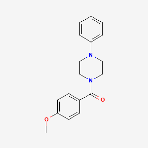 molecular formula C18H20N2O2 B5558635 1-(4-methoxybenzoyl)-4-phenylpiperazine CAS No. 21091-90-7