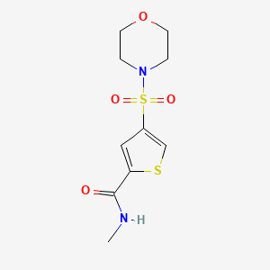 molecular formula C10H14N2O4S2 B5558703 N-methyl-4-(4-morpholinylsulfonyl)-2-thiophenecarboxamide 