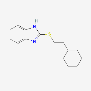 molecular formula C15H20N2S B5558711 2-[(2-环己基乙基)硫]-1H-苯并咪唑 