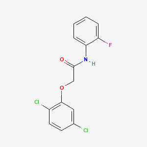 molecular formula C14H10Cl2FNO2 B5558748 2-(2,5-dichlorophenoxy)-N-(2-fluorophenyl)acetamide 
