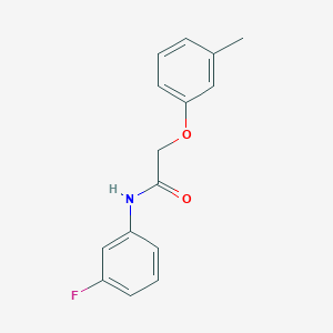 molecular formula C15H14FNO2 B5558810 N-(3-fluorophenyl)-2-(3-methylphenoxy)acetamide 