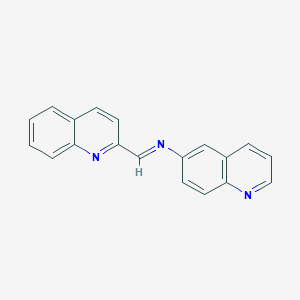 molecular formula C19H13N3 B5558820 N-(2-quinolinylmethylene)-6-quinolinamine 