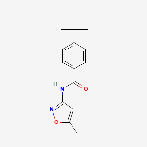 molecular formula C15H18N2O2 B5558859 4-叔丁基-N-(5-甲基-3-异恶唑基)苯甲酰胺 