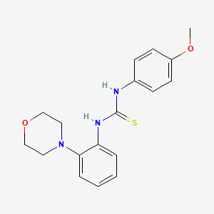 molecular formula C18H21N3O2S B5558913 N-(4-甲氧基苯基)-N'-(2-吗啉-4-基苯基)硫脲 