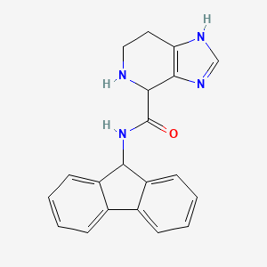molecular formula C20H18N4O B5558930 N-9H-fluoren-9-yl-4,5,6,7-tetrahydro-1H-imidazo[4,5-c]pyridine-4-carboxamide dihydrochloride 