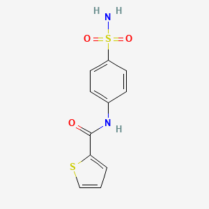 molecular formula C11H10N2O3S2 B5558940 N-[4-(氨基磺酰基)苯基]-2-噻吩甲酰胺 CAS No. 301301-95-1