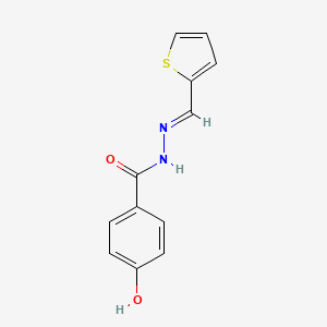 4-hydroxy-N'-(2-thienylmethylene)benzohydrazide