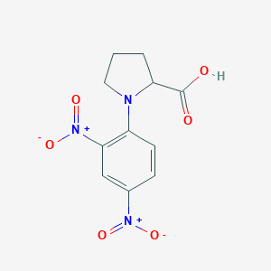 molecular formula C11H11N3O6 B555908 N-(2,4-Dinitrophenyl)-L-proline CAS No. 1655-55-6