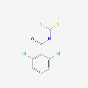 molecular formula C10H9Cl2NOS2 B055591 N-[bis(methylsulfanyl)methylidene]-2,6-dichlorobenzamide CAS No. 116800-83-0