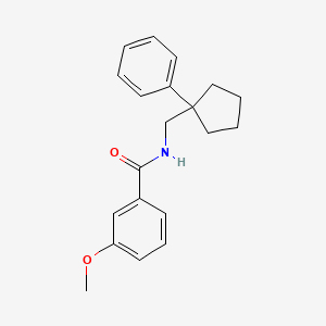 molecular formula C20H23NO2 B5559144 3-甲氧基-N-[(1-苯基环戊基)甲基]苯甲酰胺 