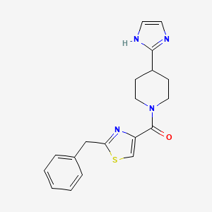 1-[(2-benzyl-1,3-thiazol-4-yl)carbonyl]-4-(1H-imidazol-2-yl)piperidine