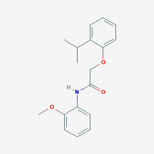 molecular formula C18H21NO3 B5559207 2-(2-异丙基苯氧基)-N-(2-甲氧基苯基)乙酰胺 