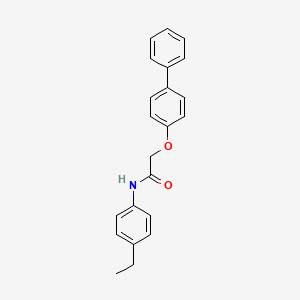 molecular formula C22H21NO2 B5559215 2-(4-biphenylyloxy)-N-(4-ethylphenyl)acetamide 