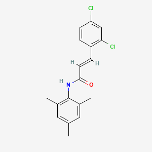 molecular formula C18H17Cl2NO B5559293 3-(2,4-dichlorophenyl)-N-mesitylacrylamide 