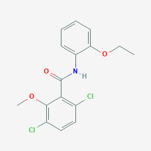 molecular formula C16H15Cl2NO3 B5559367 3,6-二氯-N-(2-乙氧基苯基)-2-甲氧基苯甲酰胺 