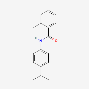 molecular formula C17H19NO B5559398 N-(4-isopropylphenyl)-2-methylbenzamide 