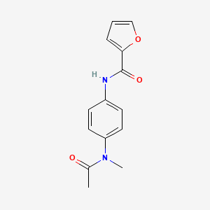 molecular formula C14H14N2O3 B5559529 N-{4-[acetyl(methyl)amino]phenyl}-2-furamide 
