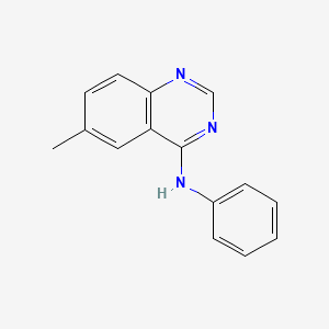 molecular formula C15H13N3 B5559532 6-methyl-N-phenyl-4-quinazolinamine 