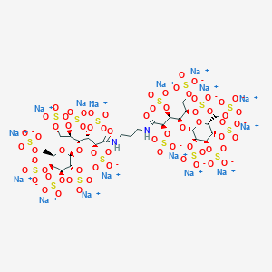 molecular formula C27H34N2O70S16.16Na B055596 阿普罗沙特钠 CAS No. 123072-45-7