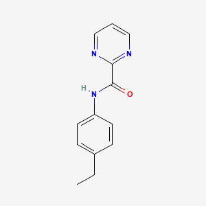 molecular formula C13H13N3O B5559606 N-(4-ethylphenyl)-2-pyrimidinecarboxamide 
