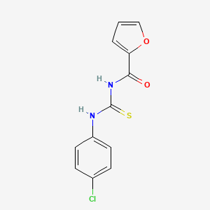 molecular formula C12H9ClN2O2S B5559691 N-{[(4-chlorophenyl)amino]carbonothioyl}-2-furamide CAS No. 82366-74-3