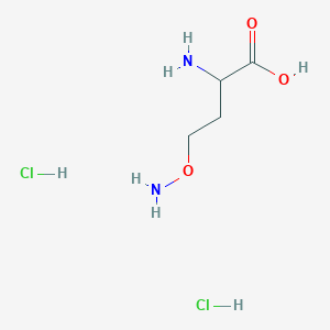 molecular formula C4H12Cl2N2O3 B555970 2-Amino-4-(aminooxy)butanoic acid dihydrochloride CAS No. 65518-20-9