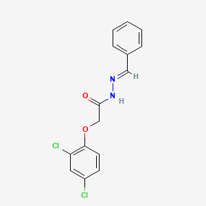 molecular formula C15H12Cl2N2O2 B5559843 N'-苄叉-2-(2,4-二氯苯氧基)乙酰肼 CAS No. 2496-37-9