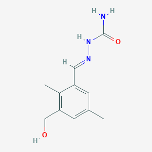 3-(hydroxymethyl)-2,5-dimethylbenzaldehyde semicarbazone