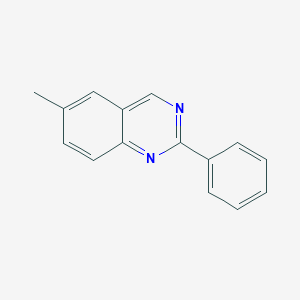 molecular formula C15H12N2 B055600 6-Methyl-2-phenylquinazoline CAS No. 121910-86-9