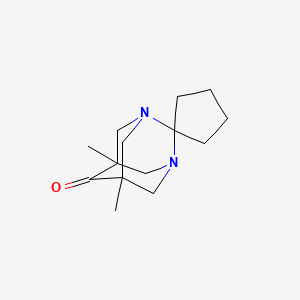 molecular formula C14H22N2O B5560001 5',7'-dimethyl-1',3'-diazaspiro[cyclopentane-1,2'-tricyclo[3.3.1.1~3,7~]decan]-6'-one CAS No. 108790-79-0