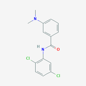 molecular formula C15H14Cl2N2O B5560069 N-(2,5-dichlorophenyl)-3-(dimethylamino)benzamide 