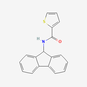 molecular formula C18H13NOS B5560153 N-9H-fluoren-9-yl-2-thiophenecarboxamide 