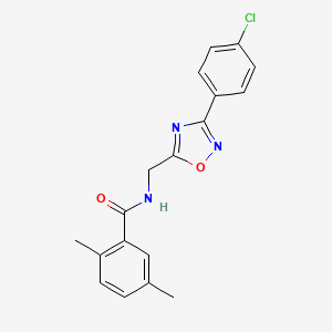 N-{[3-(4-chlorophenyl)-1,2,4-oxadiazol-5-yl]methyl}-2,5-dimethylbenzamide