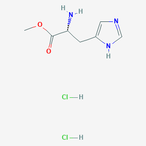 molecular formula C7H13Cl2N3O2 B556031 (R)-甲基2-氨基-3-(1H-咪唑-4-基)丙酸二盐酸盐 CAS No. 4467-54-3