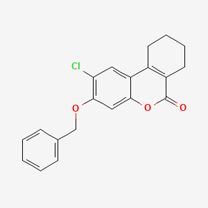 molecular formula C20H17ClO3 B5560330 3-(苯氧甲基)-2-氯-7,8,9,10-四氢-6H-苯并[c]色满-6-酮 