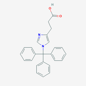 molecular formula C25H22N2O2 B556040 3-(1-三苯甲基-1H-咪唑-4-基)丙酸 CAS No. 160446-35-5