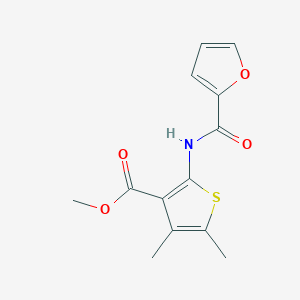 molecular formula C13H13NO4S B5560461 2-(2-呋喃酰氨基)-4,5-二甲基-3-噻吩甲酸甲酯 