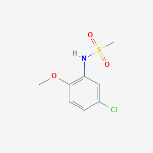 molecular formula C8H10ClNO3S B5560509 N-(5-chloro-2-methoxyphenyl)methanesulfonamide 